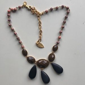 NWOT Multi Color Necklace on Gold colored Chain